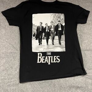 The Beatles Black and White Graphic Tee